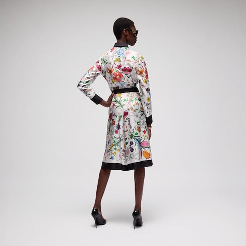 Printed silk shirt