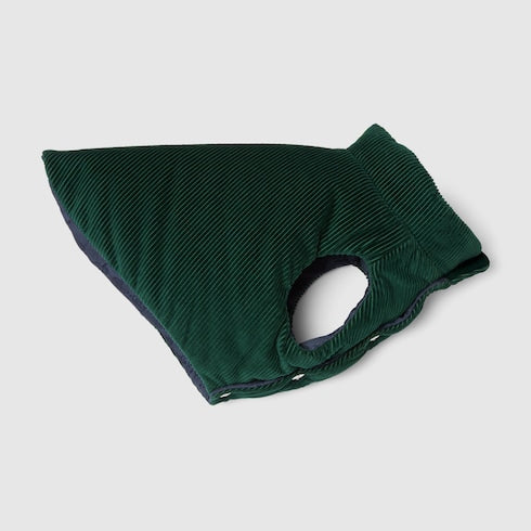 Reversible corduroy pet coat