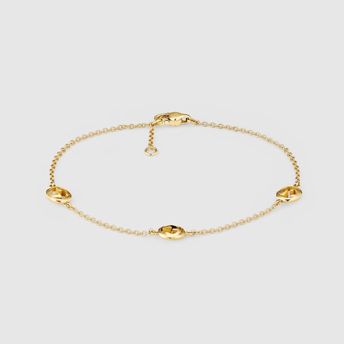 Gucci Interlocking 18k chain bracelet