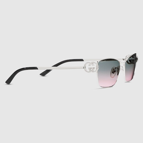 Rectangular frame sunglasses