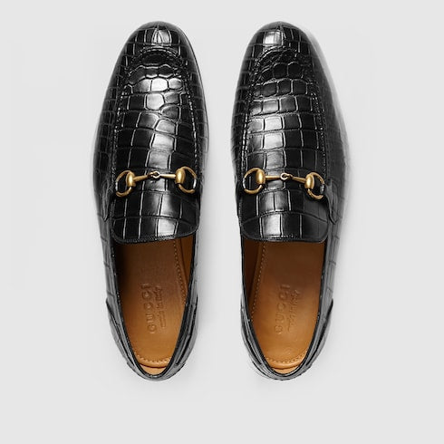 Men's Gucci Jordaan crocodile loafer