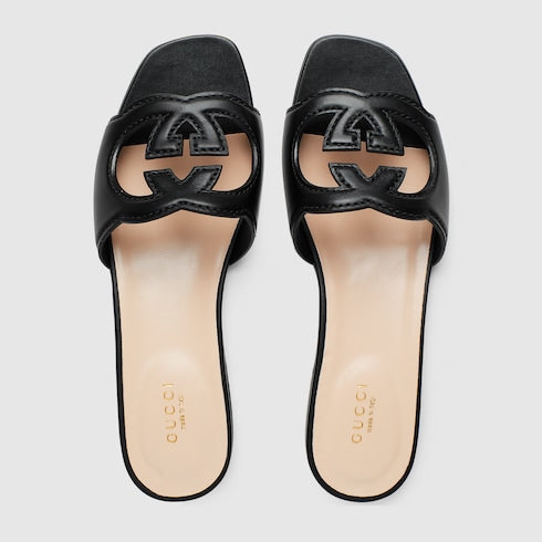 Women's slide sandal with Interlocking G
