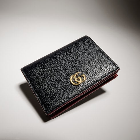 Bi-color GG Marmont small wallet