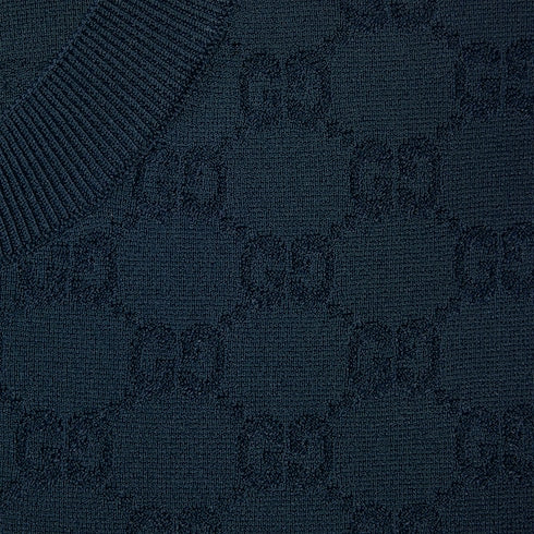 GG fine fabric jacquard cardigan