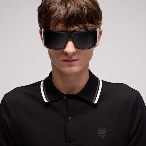 Cotton piquet polo shirt with embroidery