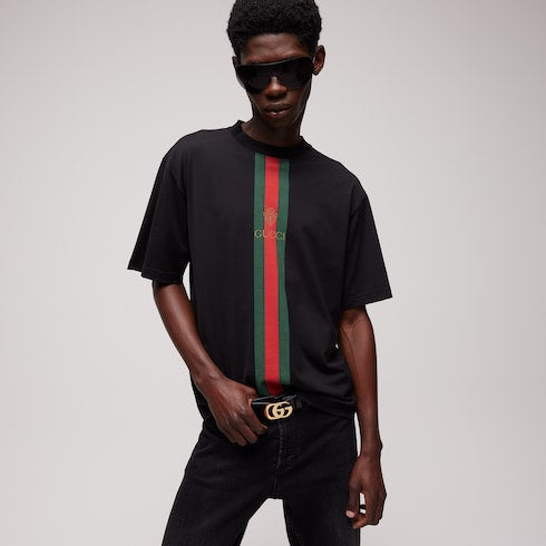 Cotton jersey T-shirt with print