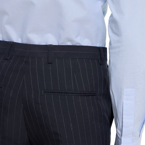 Pinstripe wool pant