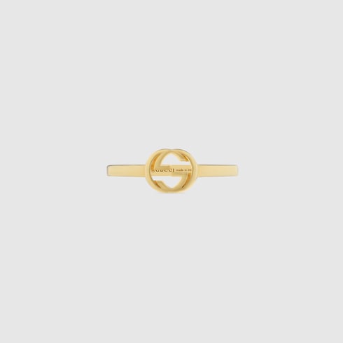 Gucci Interlocking 18k ring