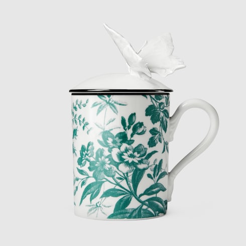 Green Herbarium Butterfly Mug