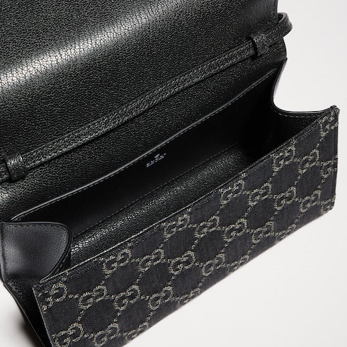 Small pouch with strap and Gucci plaque