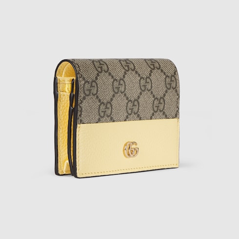 Bi-color GG Marmont small wallet