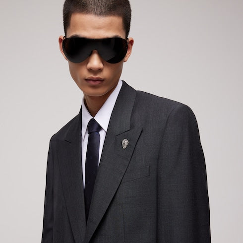 Double G silk jacquard tie