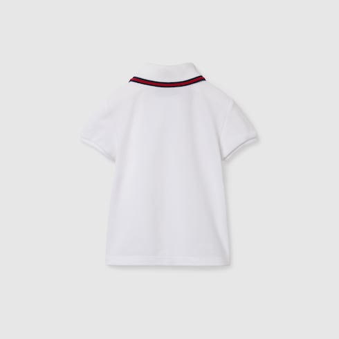 Baby cotton polo shirt with Web