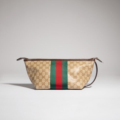 Small GG toiletry case with Web