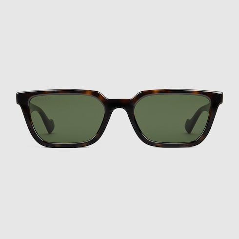Rectangular-frame sunglases