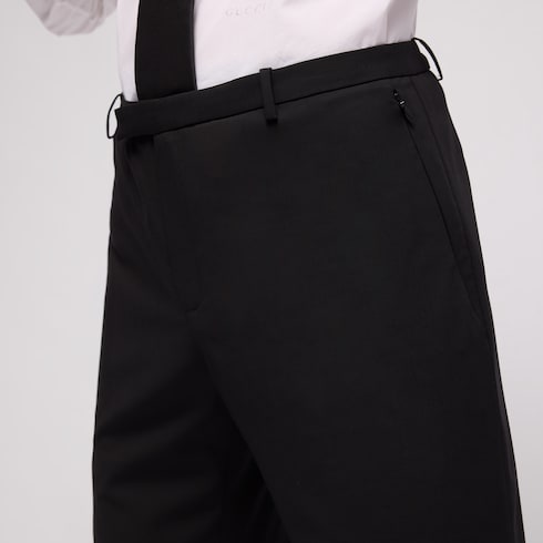 Technical wool blend pants
