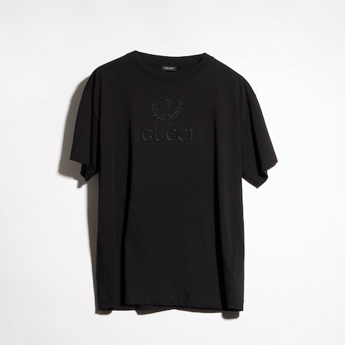 Cotton jersey T-shirt with embroidery
