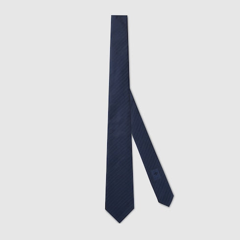 Interlocking G silk jacquard tie
