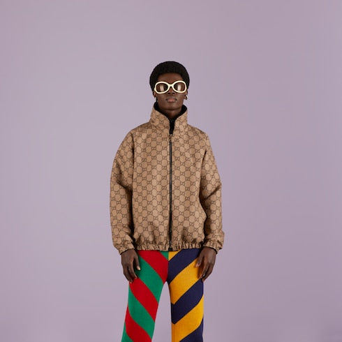 Reversible GG canvas jacket