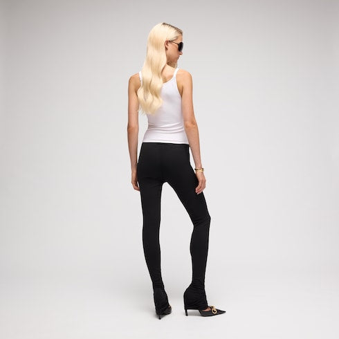 Viscose crêpe jersey top with Horsebit