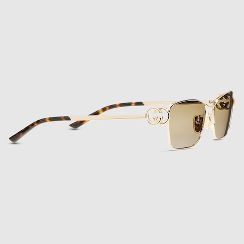 Rectangular frame sunglasses