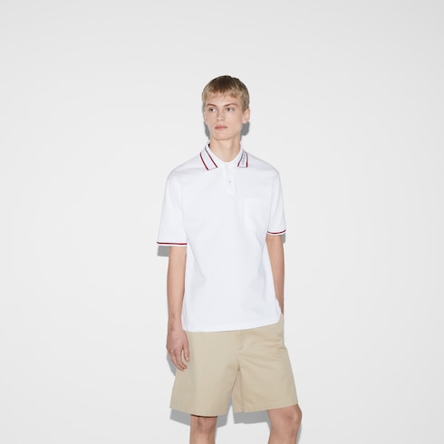 Cotton piquet polo shirt