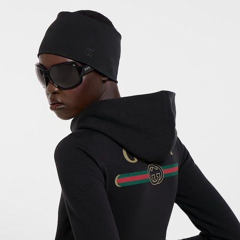 Cotton jersey and cashmere zip jacket