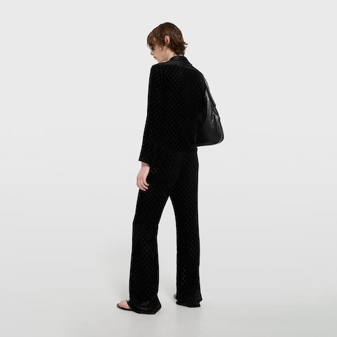 Stretch GG velvet devoré shirt