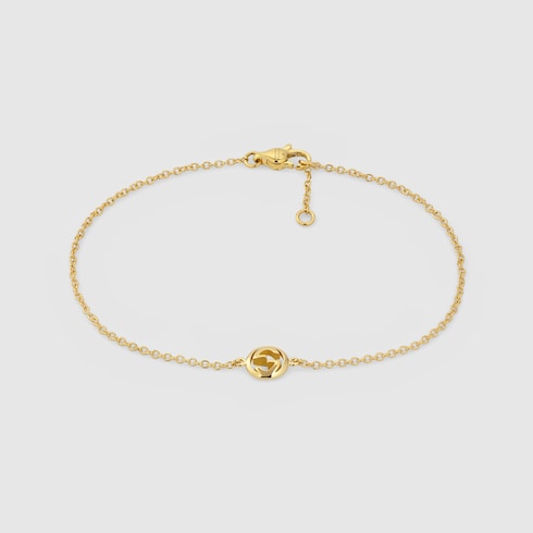 Gucci Interlocking 18k chain bracelet
