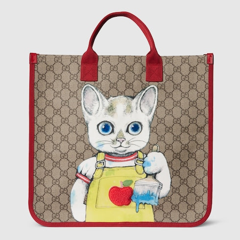 Children's GG tote bag with print