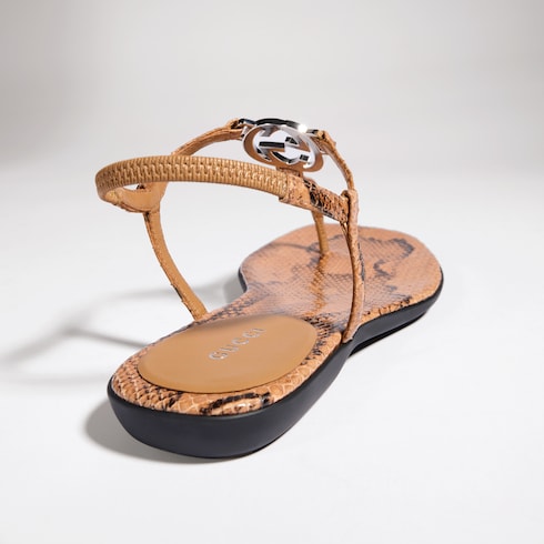 thong sandal with Interlocking G