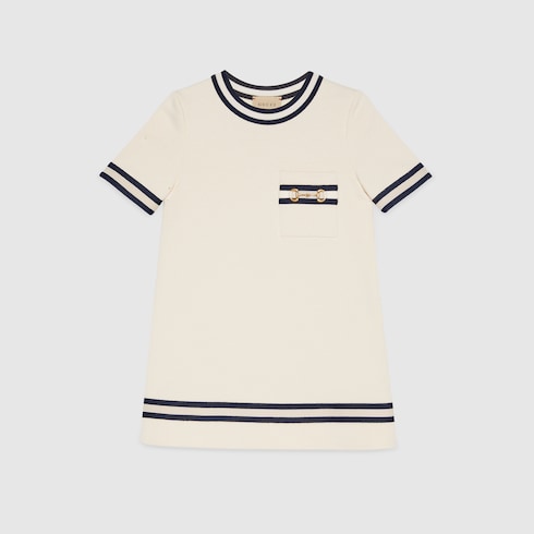 Children's cotton dress with Horsebit