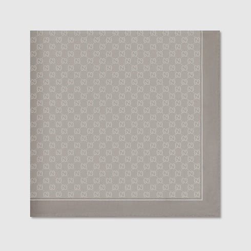 Laminated printed silk twill carré