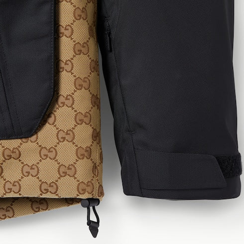 GG technical fabric jacquard jacket