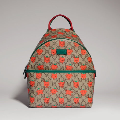 Children's printed GG backpack