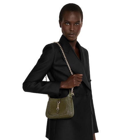 Jackie 1961 lizard mini bag