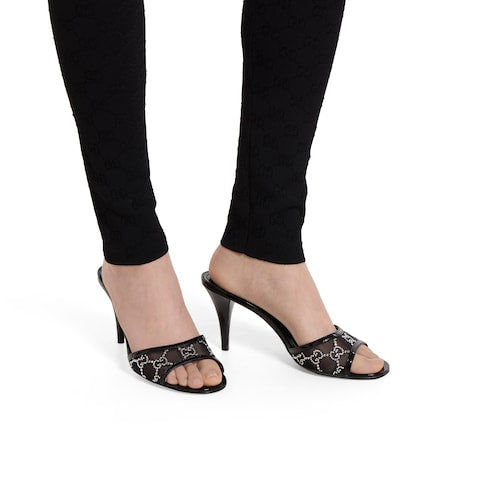 Women's crystal slide sandal