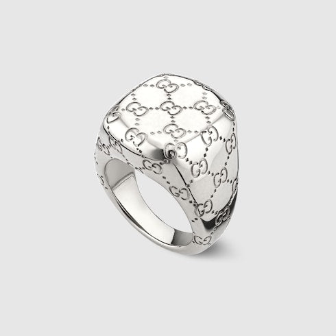 GG motif signet ring