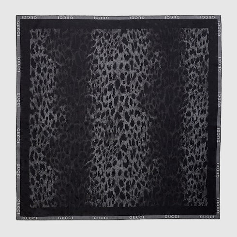 Printed silk twill carré