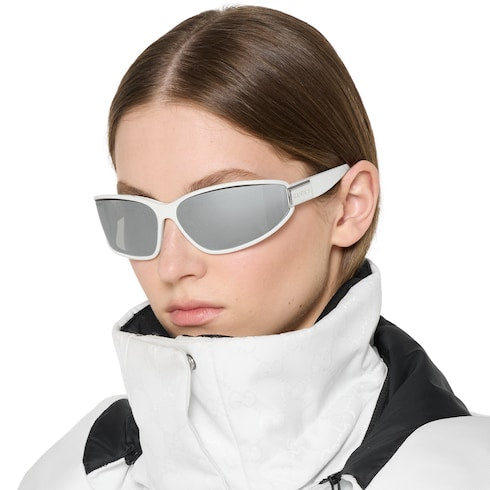 Rectangular frame sunglasses