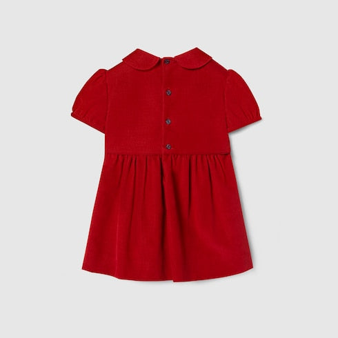 Children's velvet corduroy dress