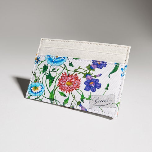 Flora-motif card case