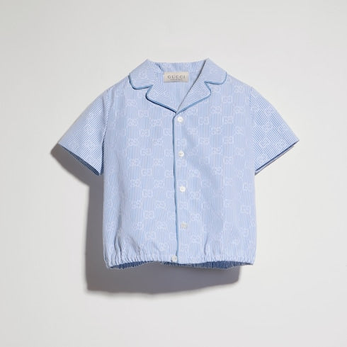 Baby GG striped poplin shirt