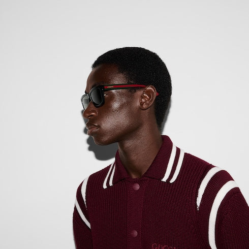 Rectangular frame sunglasses