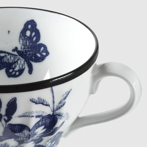 Herbarium teacup and saucer, set of two