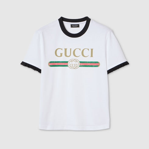 Cotton jersey T-shirt with print