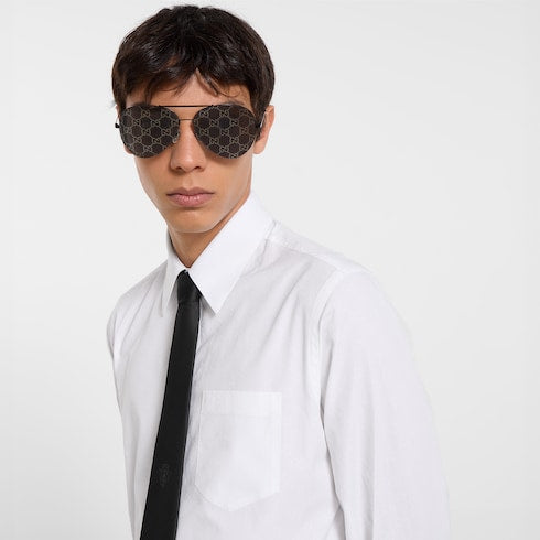 GG cotton poplin shirt