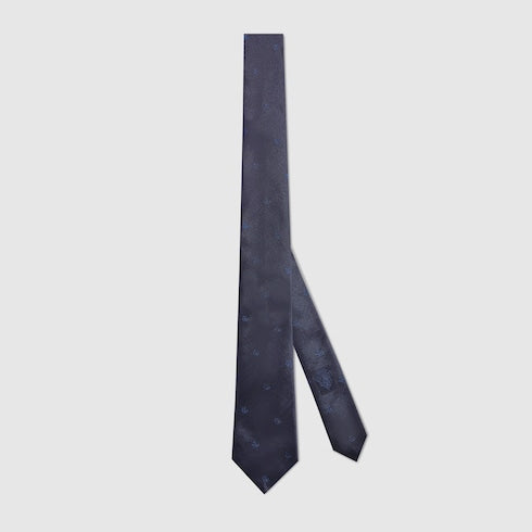 Double G silk jacquard tie