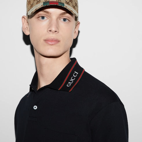 Cotton piquet polo shirt