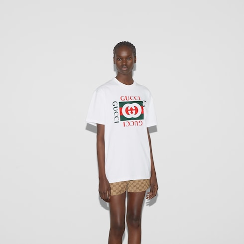 Printed cotton jersey T-shirt